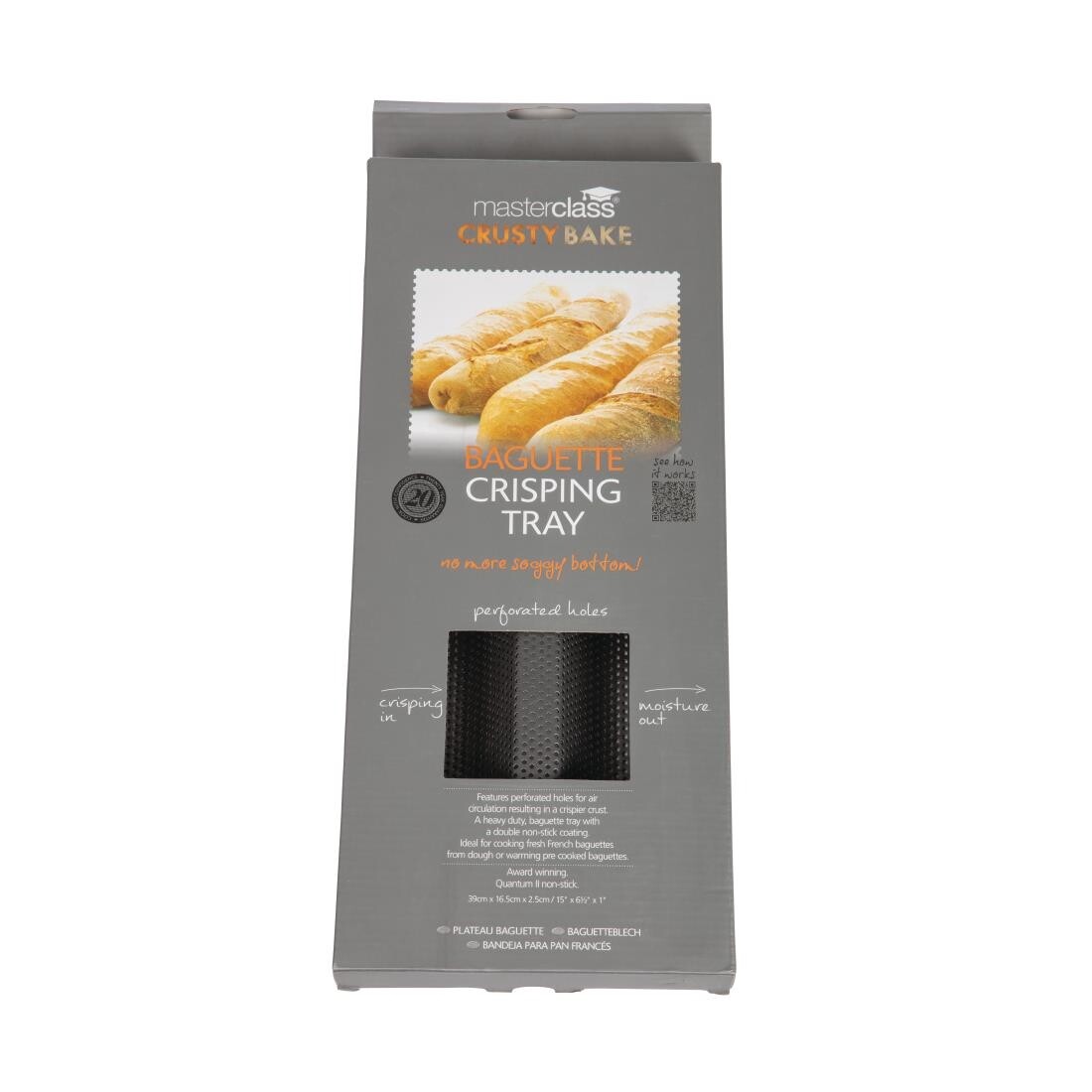 Masterclass Crusty Bake Non Stick Baguette Tray