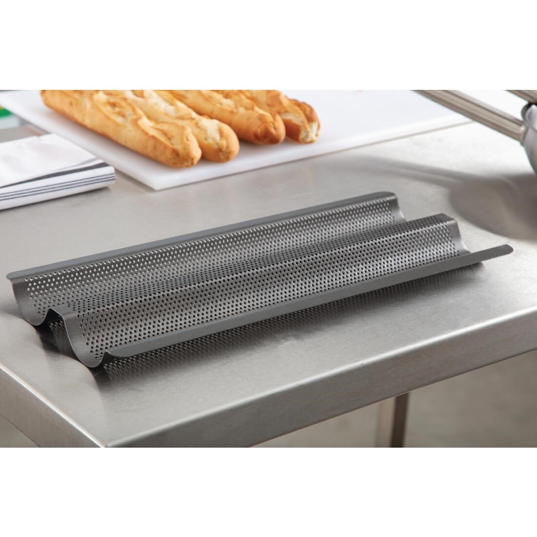 Masterclass Crusty Bake Non Stick Baguette Tray