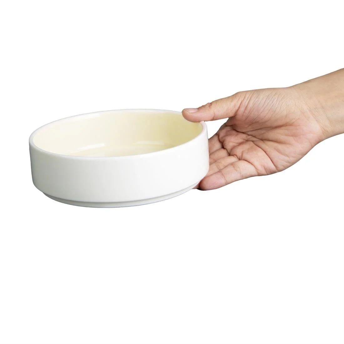 Olympia Fondant Stacking Bowls Lemon 152mm (6 Pack) - Image 3