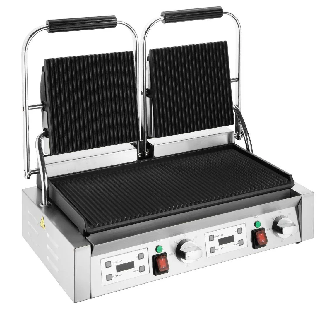 Buffalo Double Contact Grill Ribbed Plates - Image 6