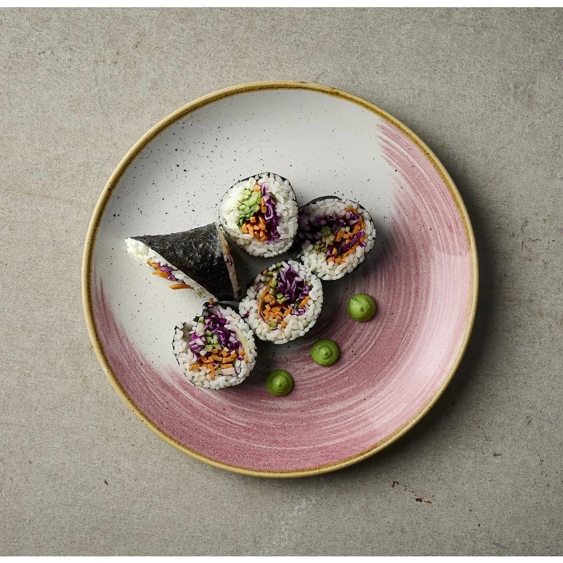 Churchill Stonecast Accents Petal Pink Evolve Coupe Plates 220mm (12 Pack) - Image 2