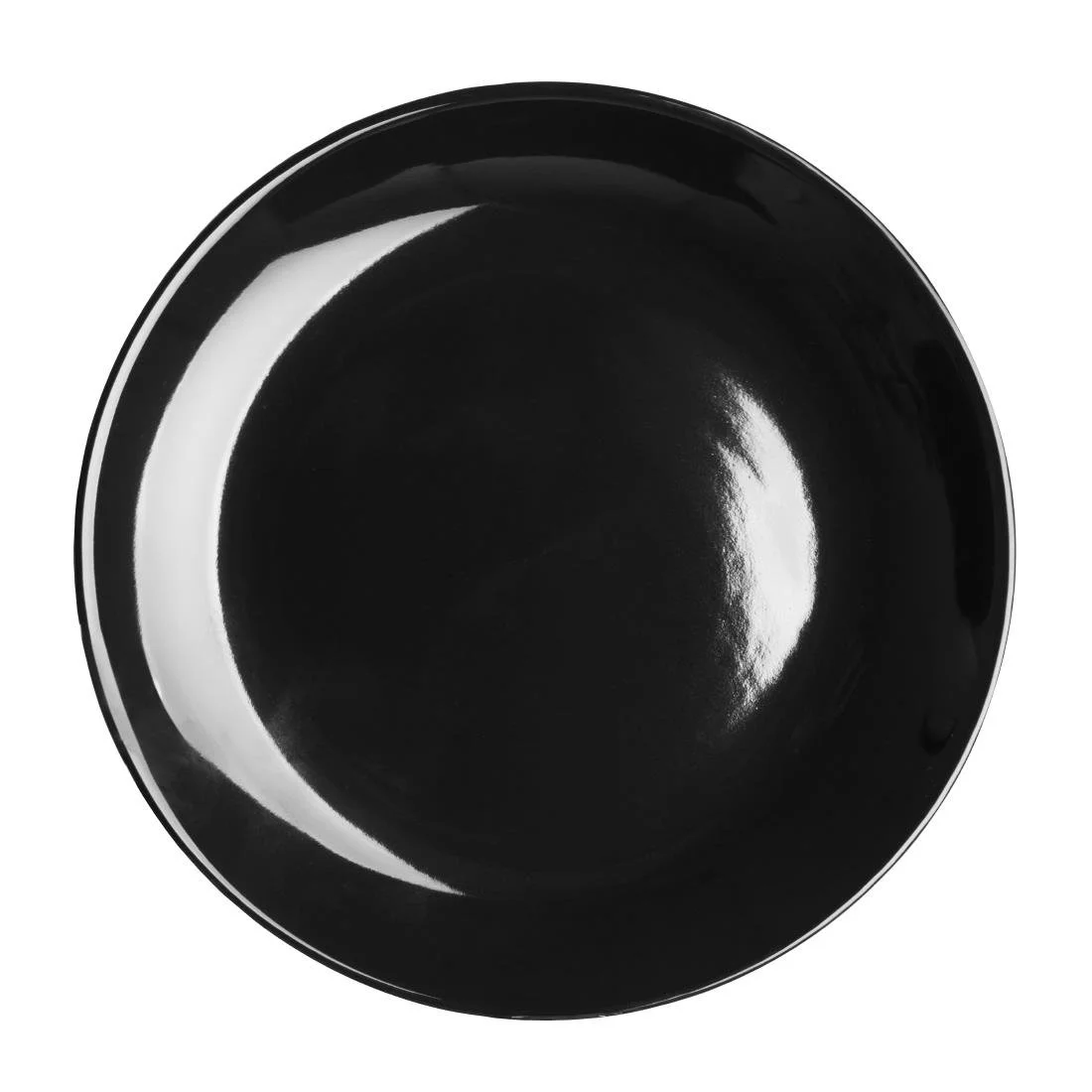 Olympia Cafe Coupe Plates Black 200mm (12 Pack) - Image 1