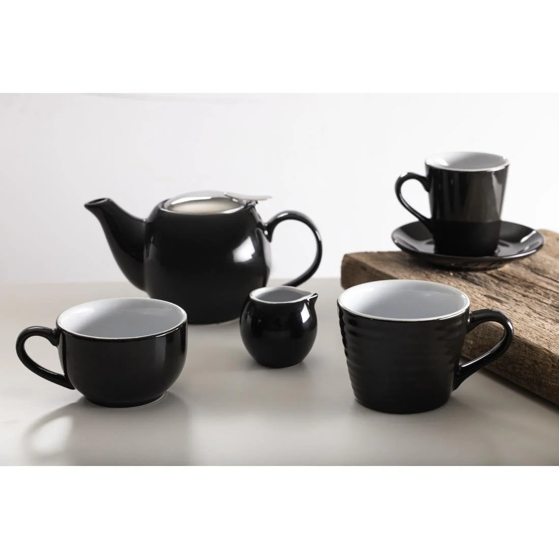 Olympia Cafe Flat White Saucers Black 135mm (12 Pack) - Image 3