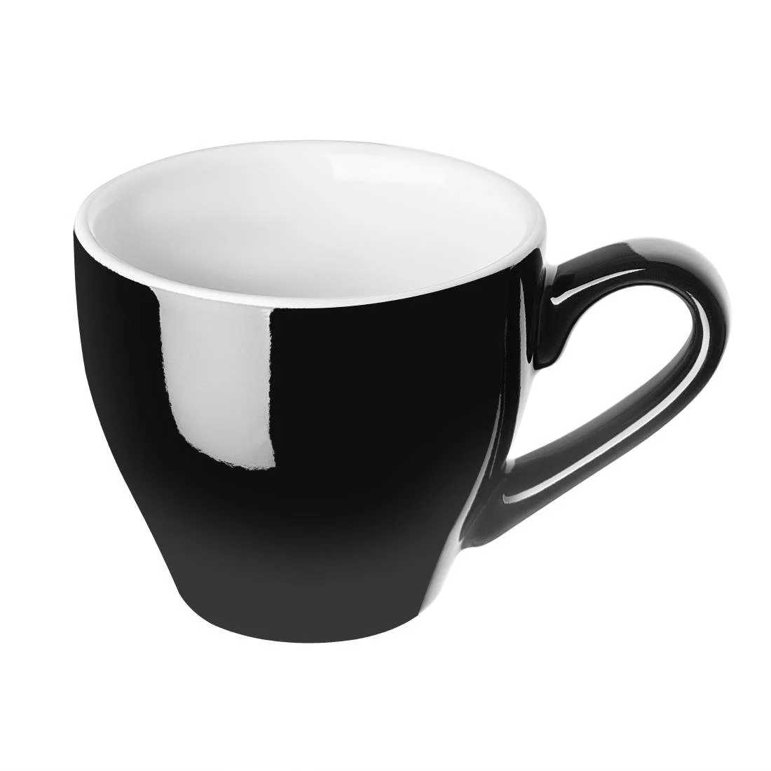 Olympia Cafe Espresso Cups Black 100ml (12 Pack) - Image 1