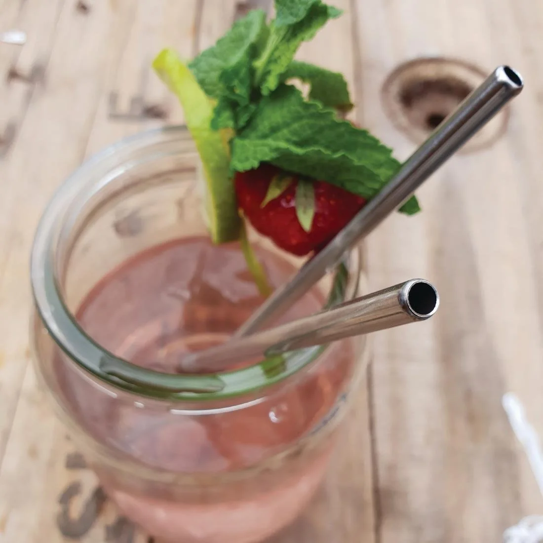 Beaumont Stainless Steel Metal Straws 8.5" (Pack of 25) - Image 4