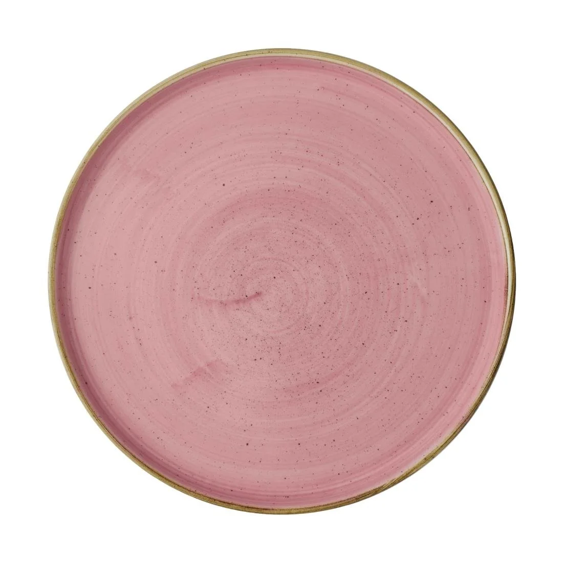 Churchill Stonecast Walled Plates Pink 260mm (6 Pack) - Image 1