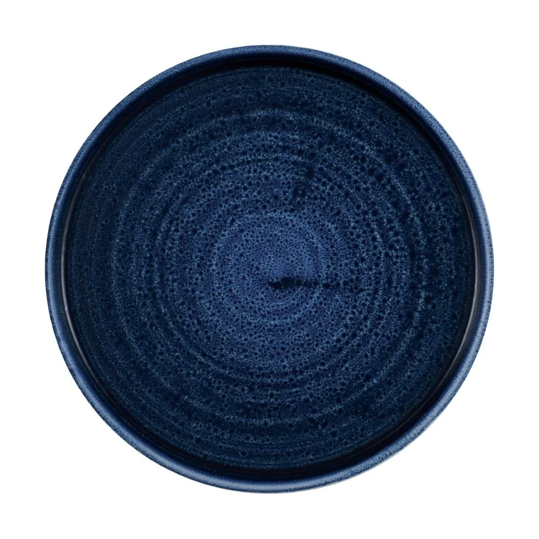 Churchill Stonecast Plume Walled Plates Ultramarine 220mm (6 Pack) - Image 1