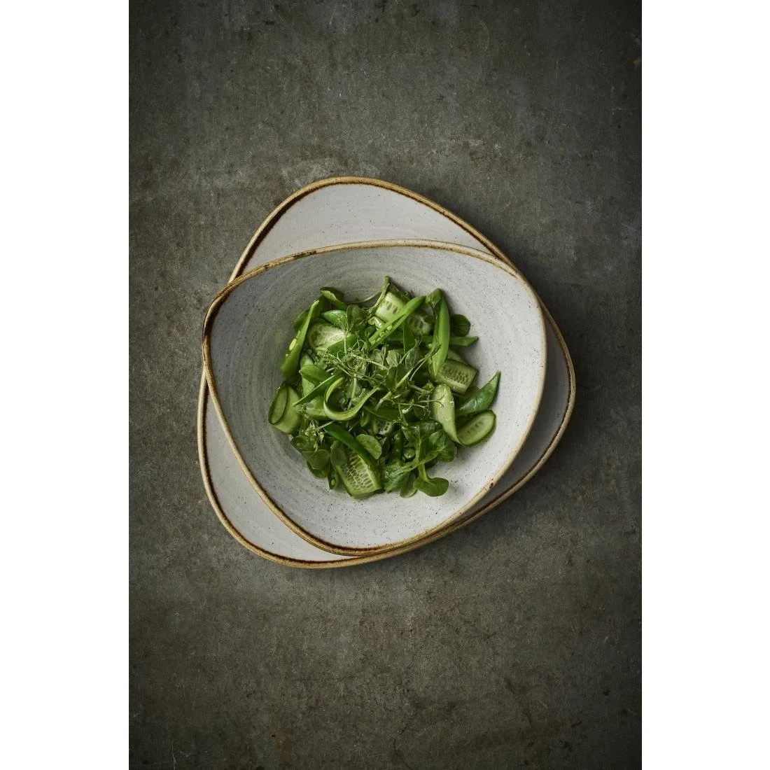 Churchill Stonecast Raw Lotus Plates Grey 254mm (12 Pack) - Image 2