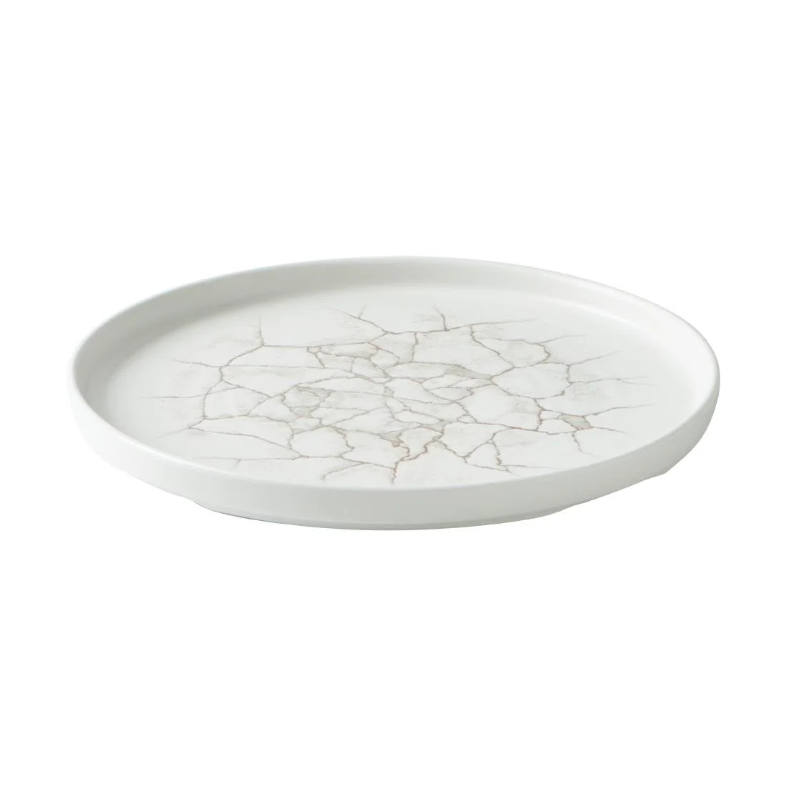 Churchill Studio Prints Kintsugi Agate Walled Plates Grey 260mm (6 Pack) - Image 4