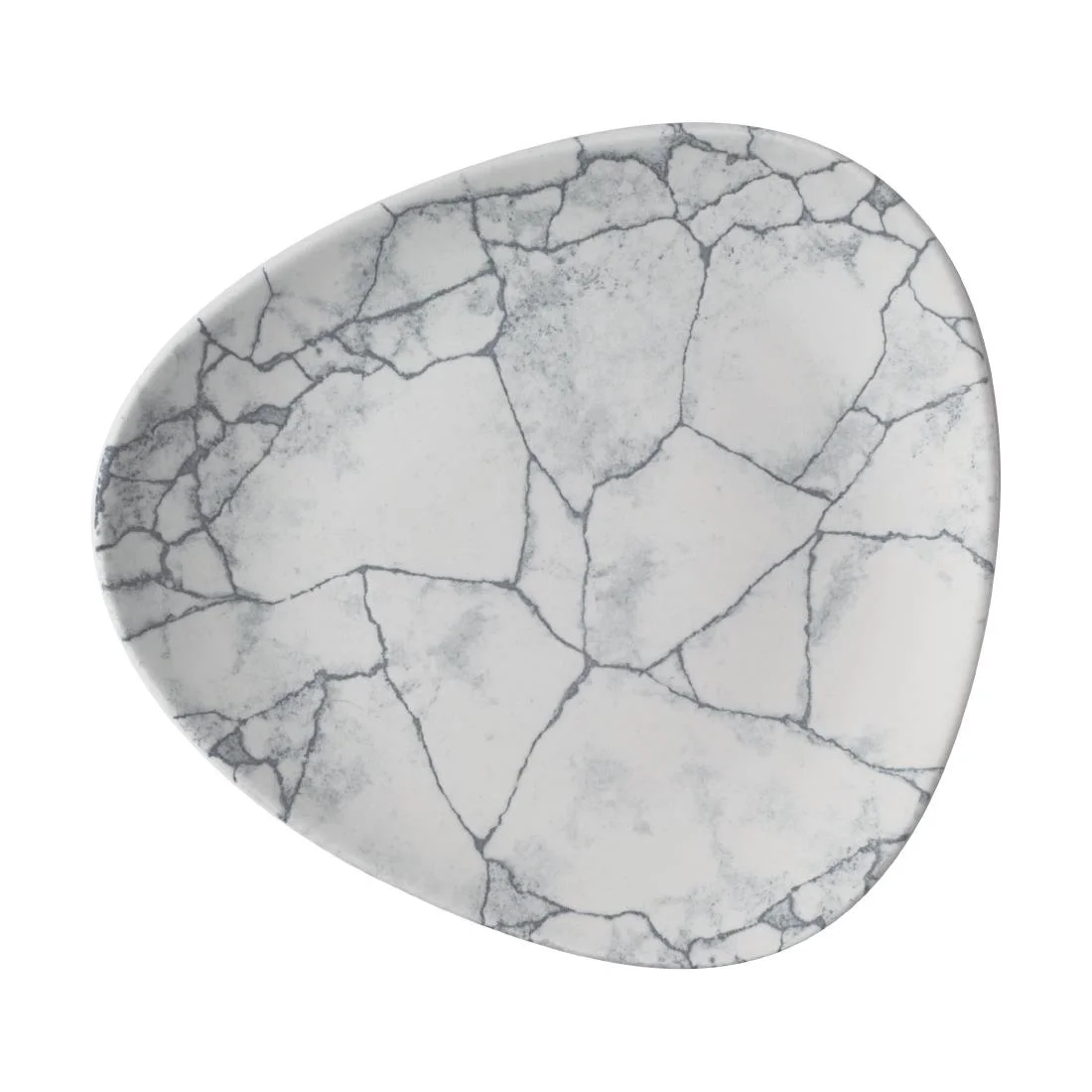 Churchill Studio Prints Kintsugi Pearl Grey Lotus Plates 178mm (12 Pack) - Image 1