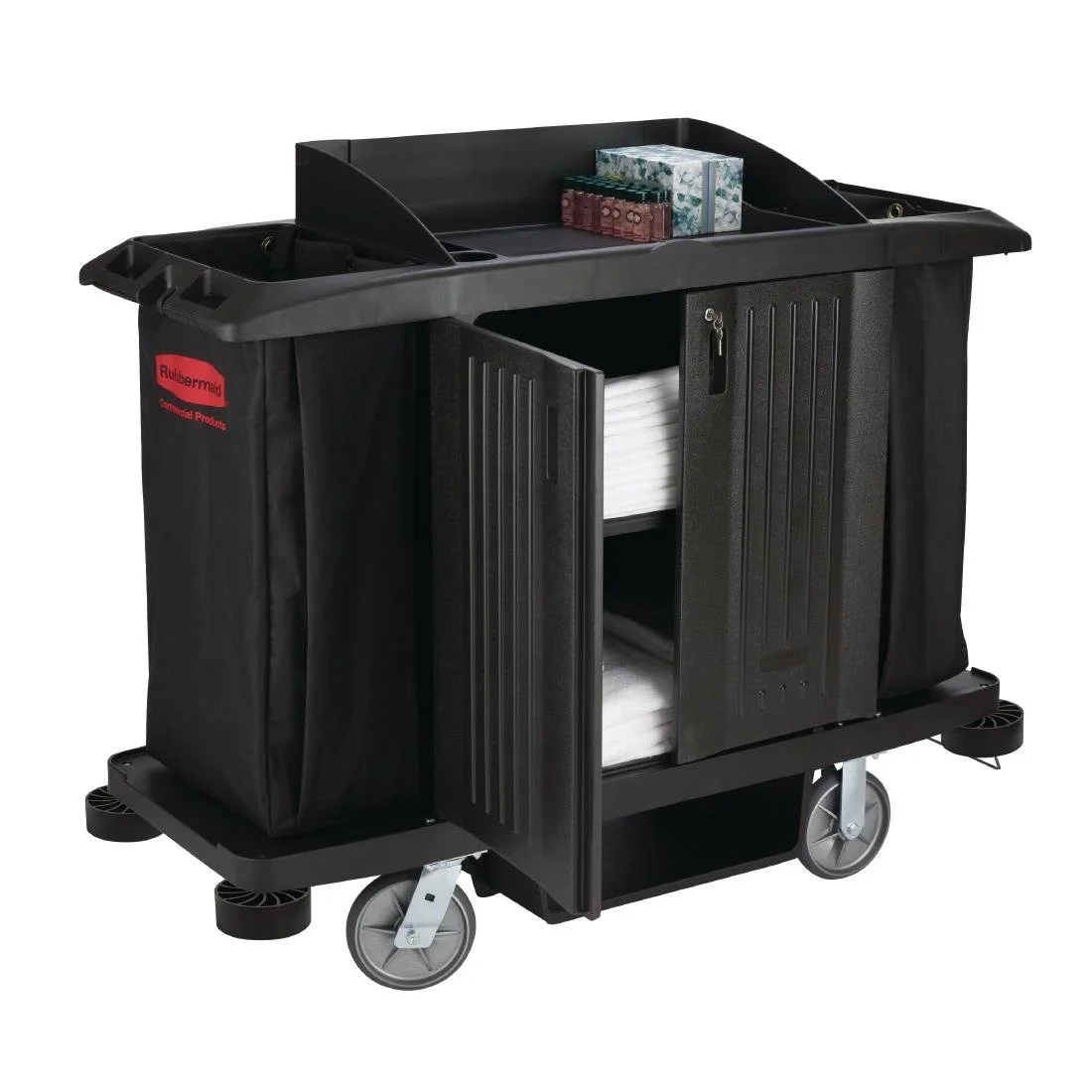 Rubbermaid Medium Housekeeping Cart - Image 2