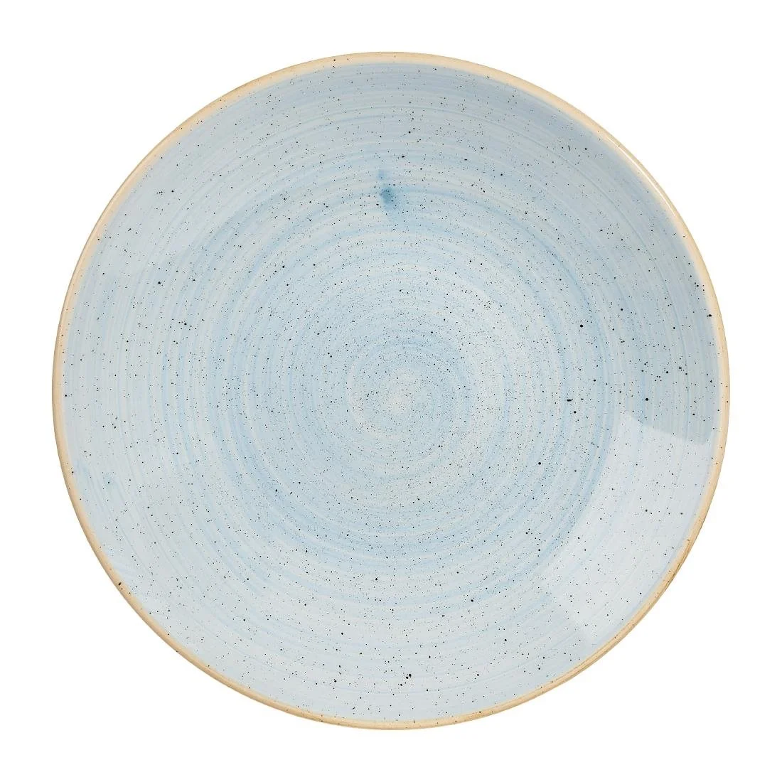 Churchill Stonecast Deep Coupe Plates Duck Egg Blue 225mm (12 Pack) - Image 1