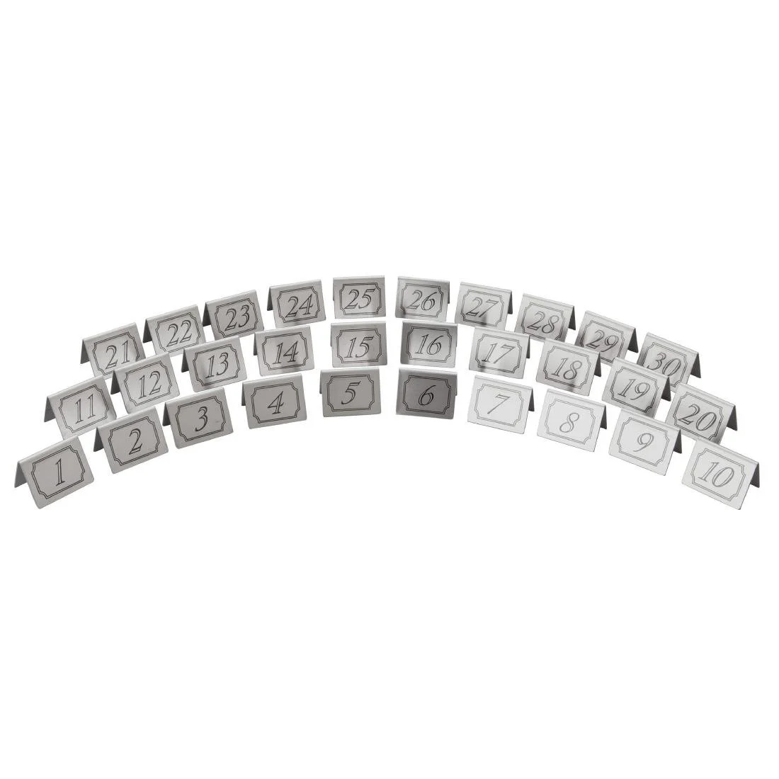 Beaumont Stainless Steel Table Numbers 11-20 - Image 2