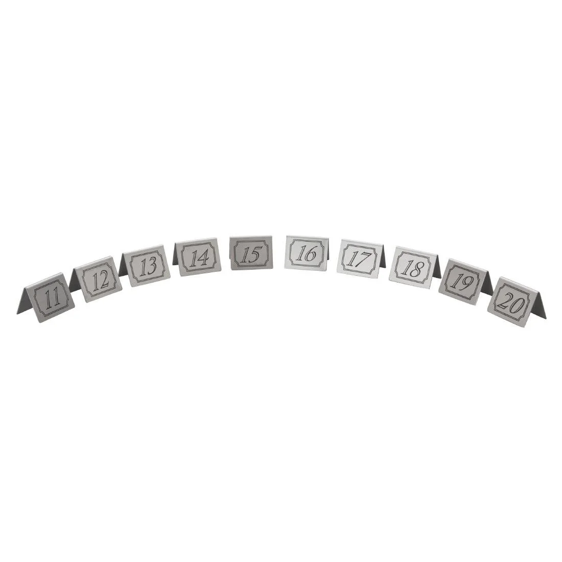 Beaumont Stainless Steel Table Numbers 11-20 - Image 1
