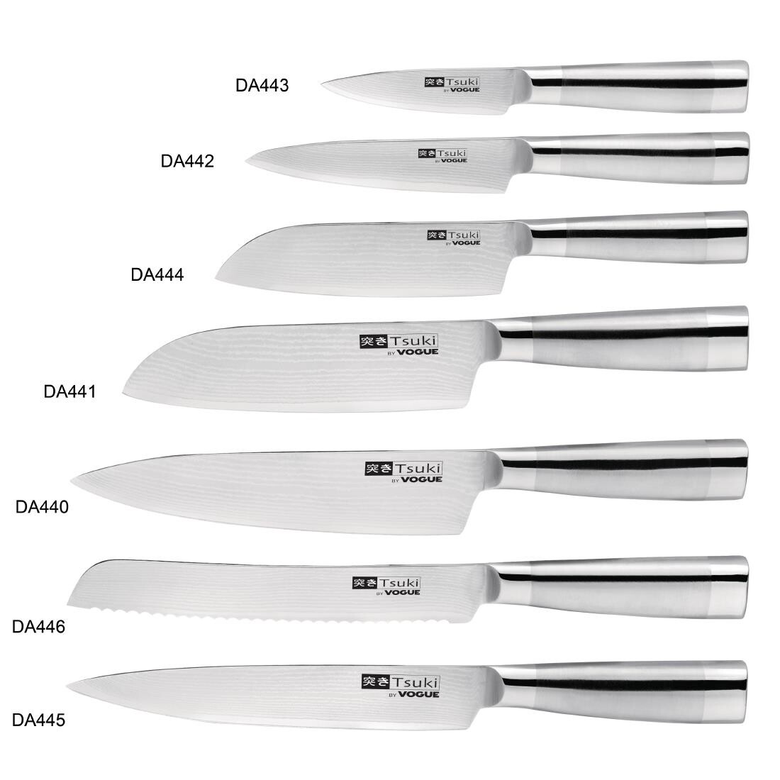 Tsuki Series 8 Santoku Knife 17.5cm