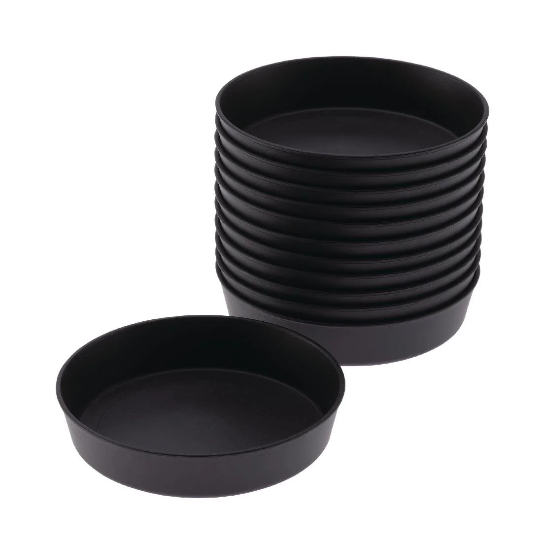 Matfer Bourgeat Exoglass Quiche Moulds 100mm (12 Pack) - Image 1