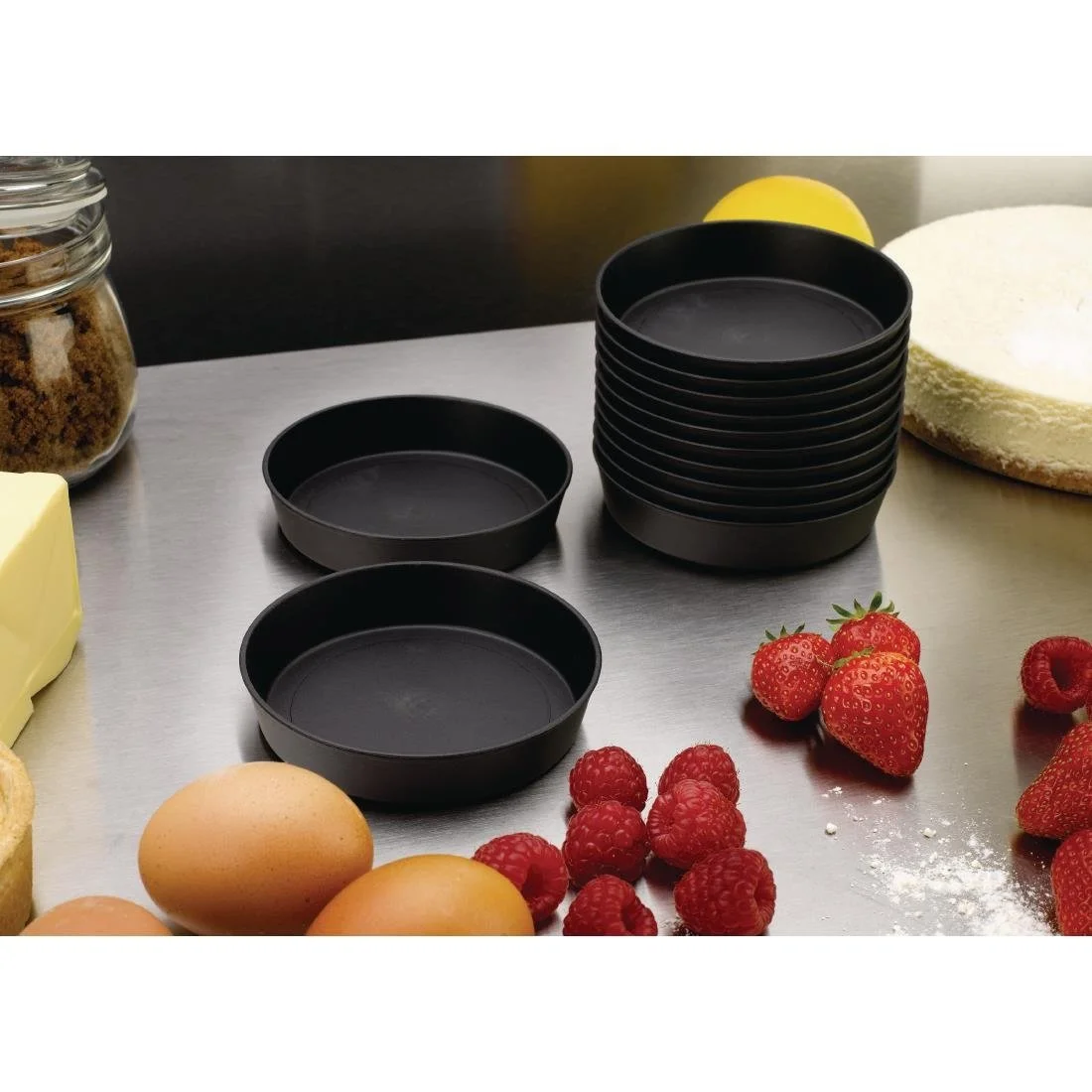 Matfer Bourgeat Exoglass Quiche Moulds 100mm (12 Pack) - Image 3