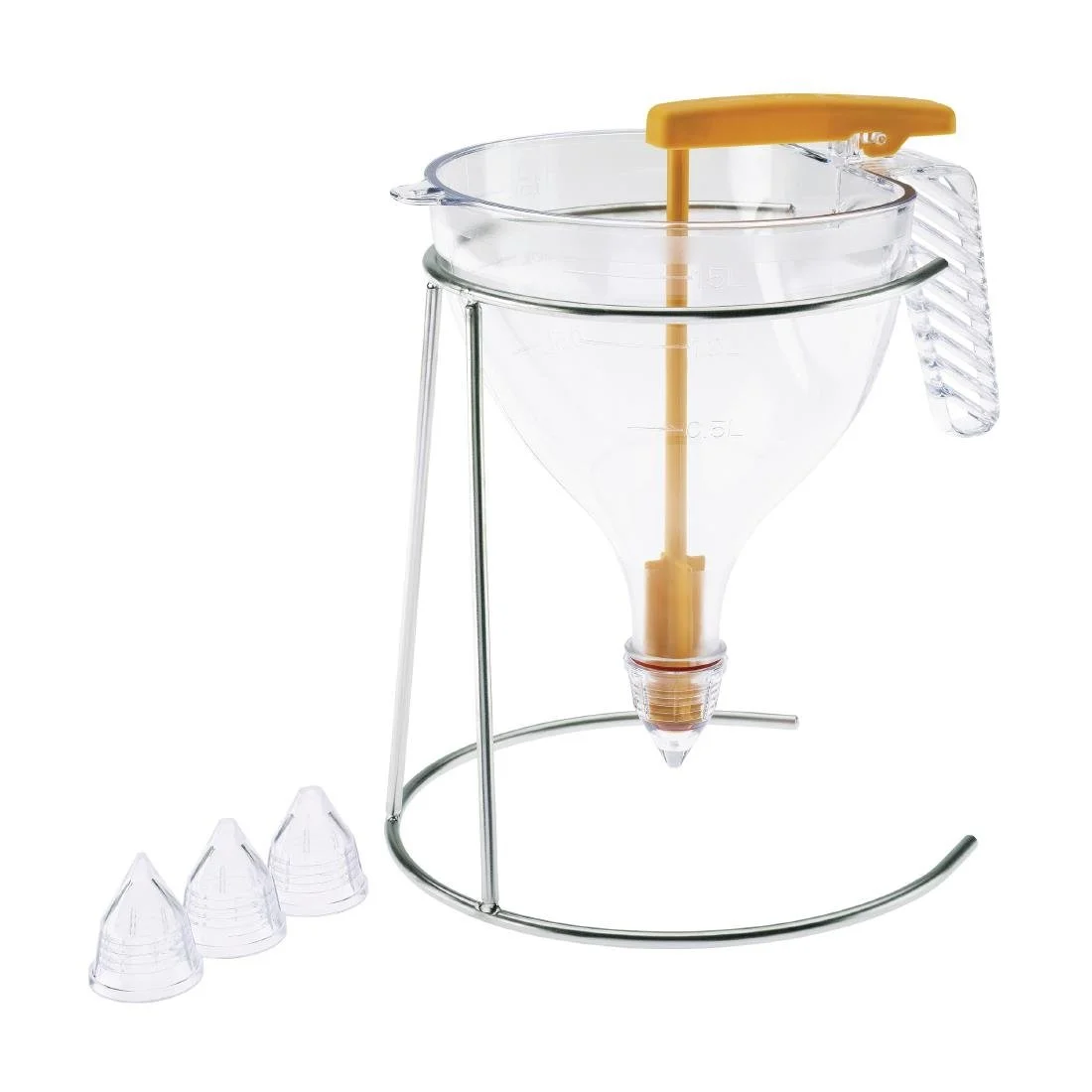 Matfer Bourgeat Piston Funnel with Stand 1.5Ltr - Image 1