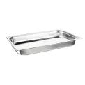Nisbets Essentials Stainless Steel 1/1 Gastronorm 65mm ( 3 Pack) - Image 1