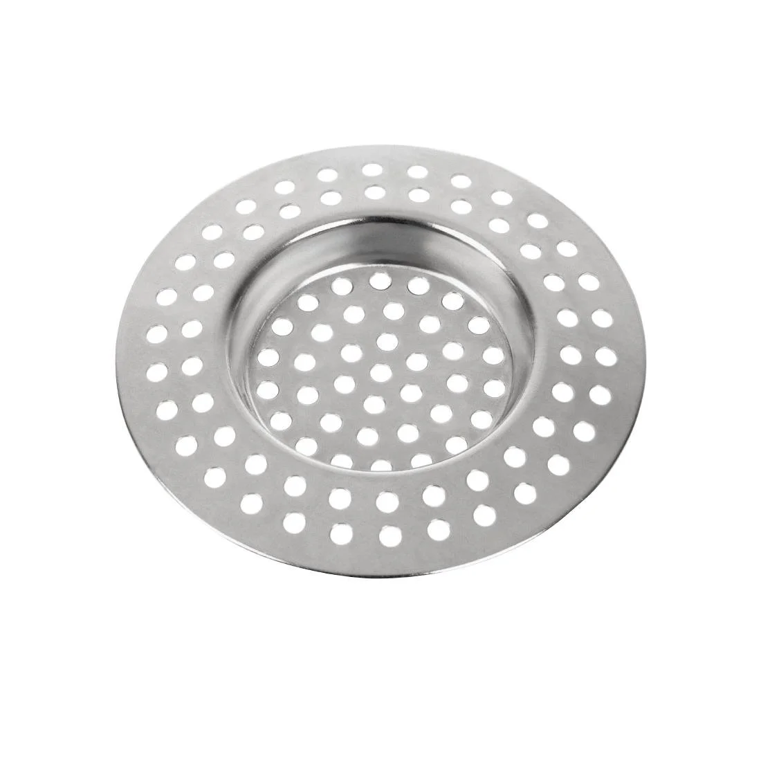 KitchenCraft Stainless Steel Large Hole Sink Strainer 75mm - Image 1