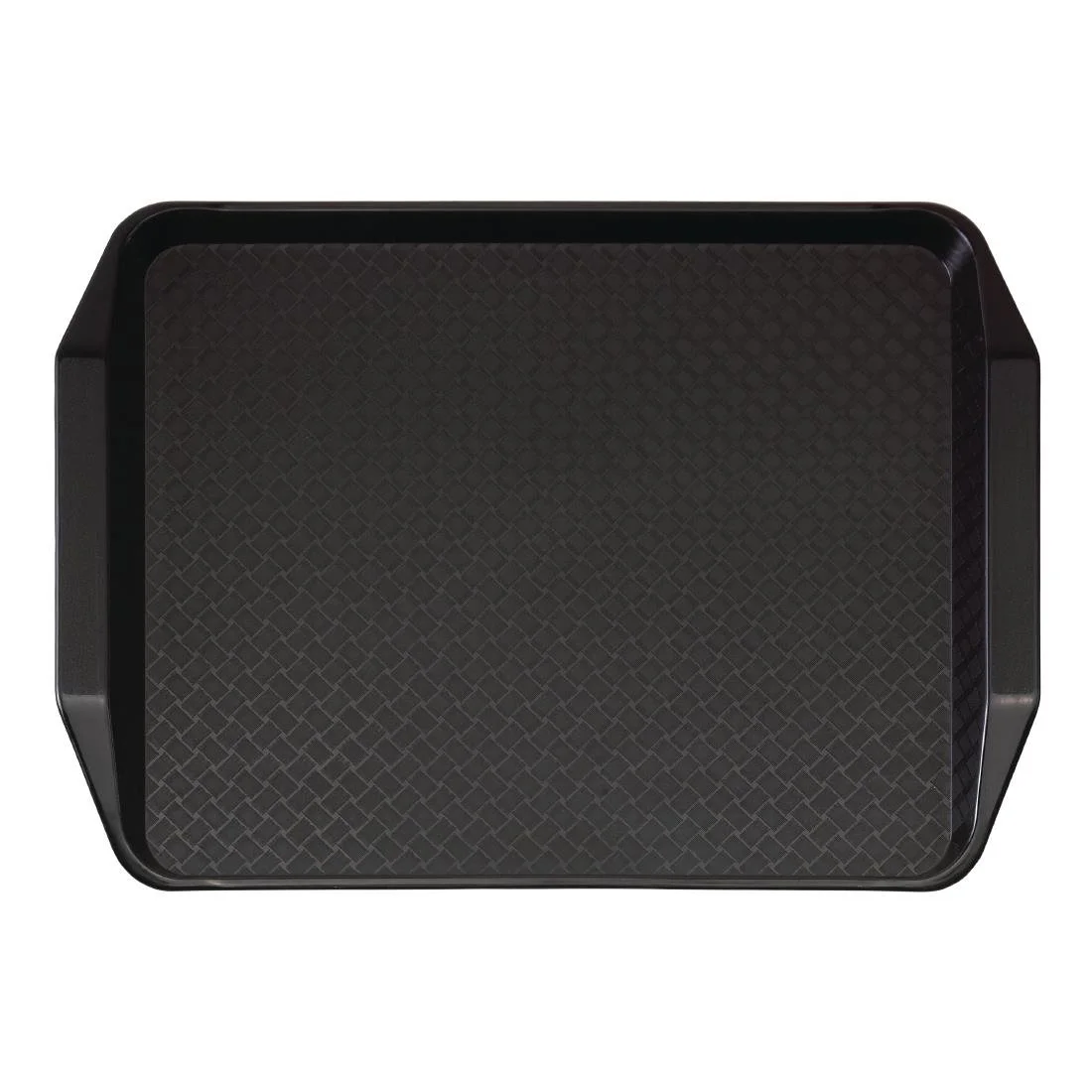 Cambro Polypropylene Handled Fast Food Tray Black 430mm - Image 1