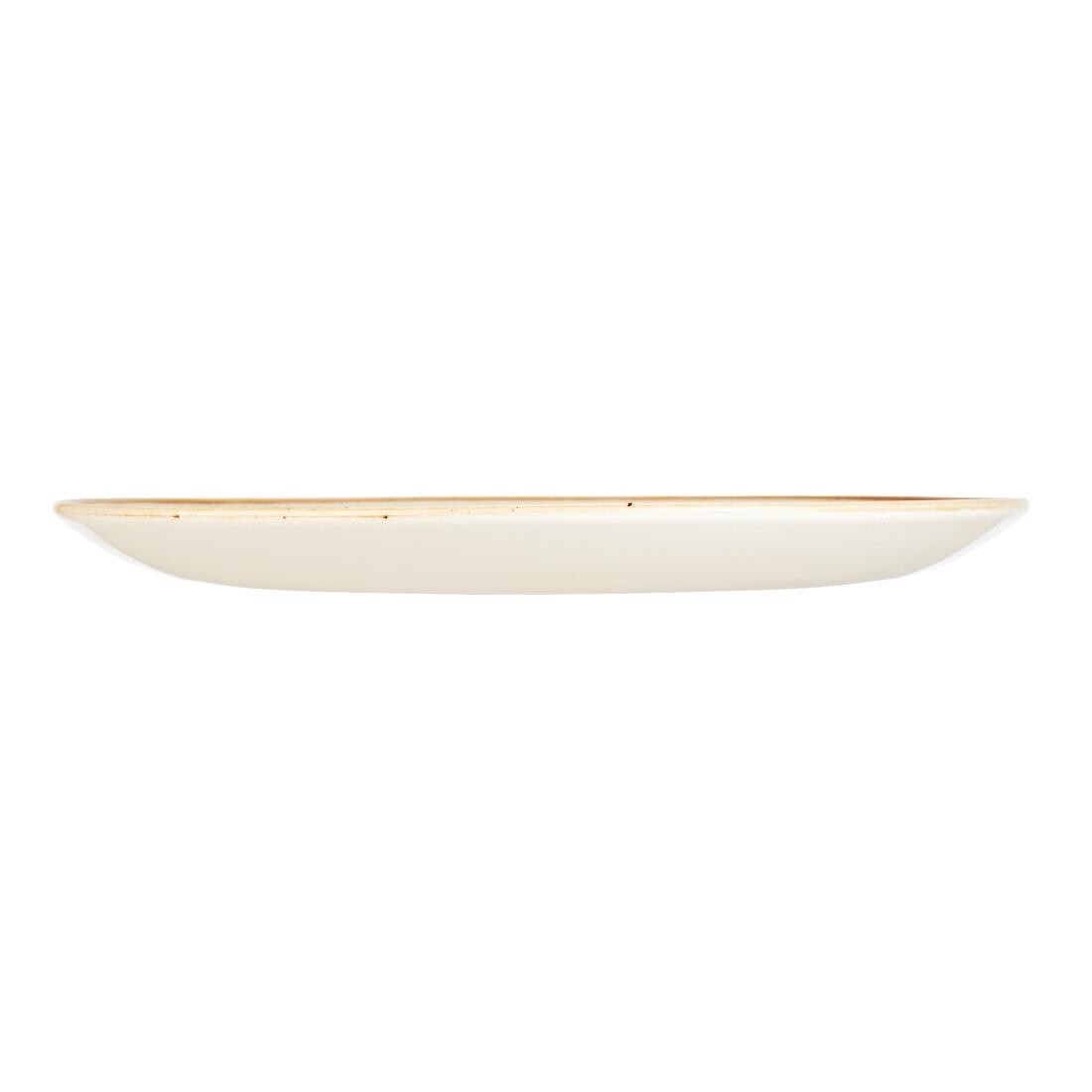 Churchill Stonecast Round Coupe Plate Mustard Seed Yellow 288mm