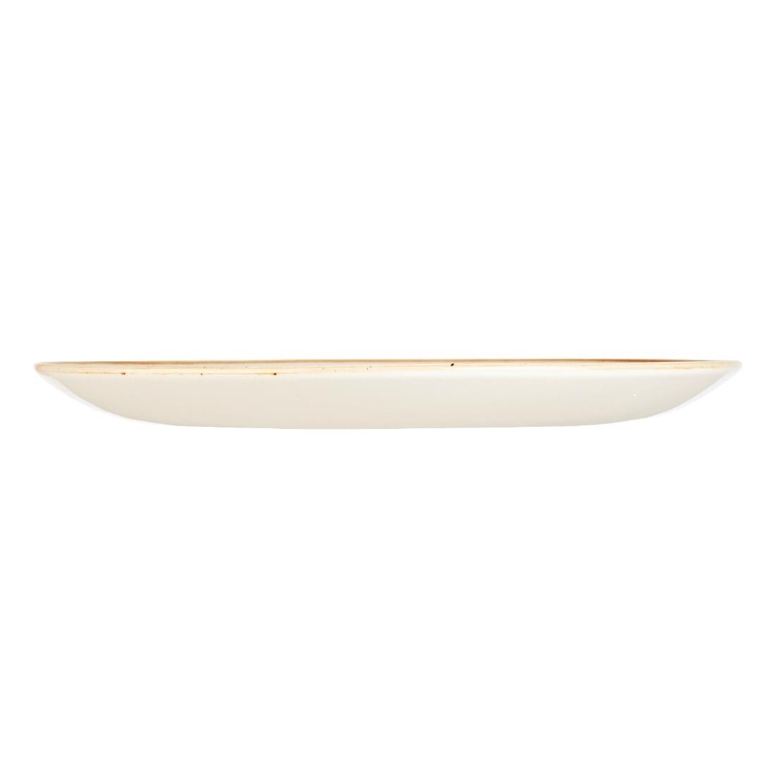 Churchill Stonecast Round Coupe Plate Mustard Seed Yellow 220mm