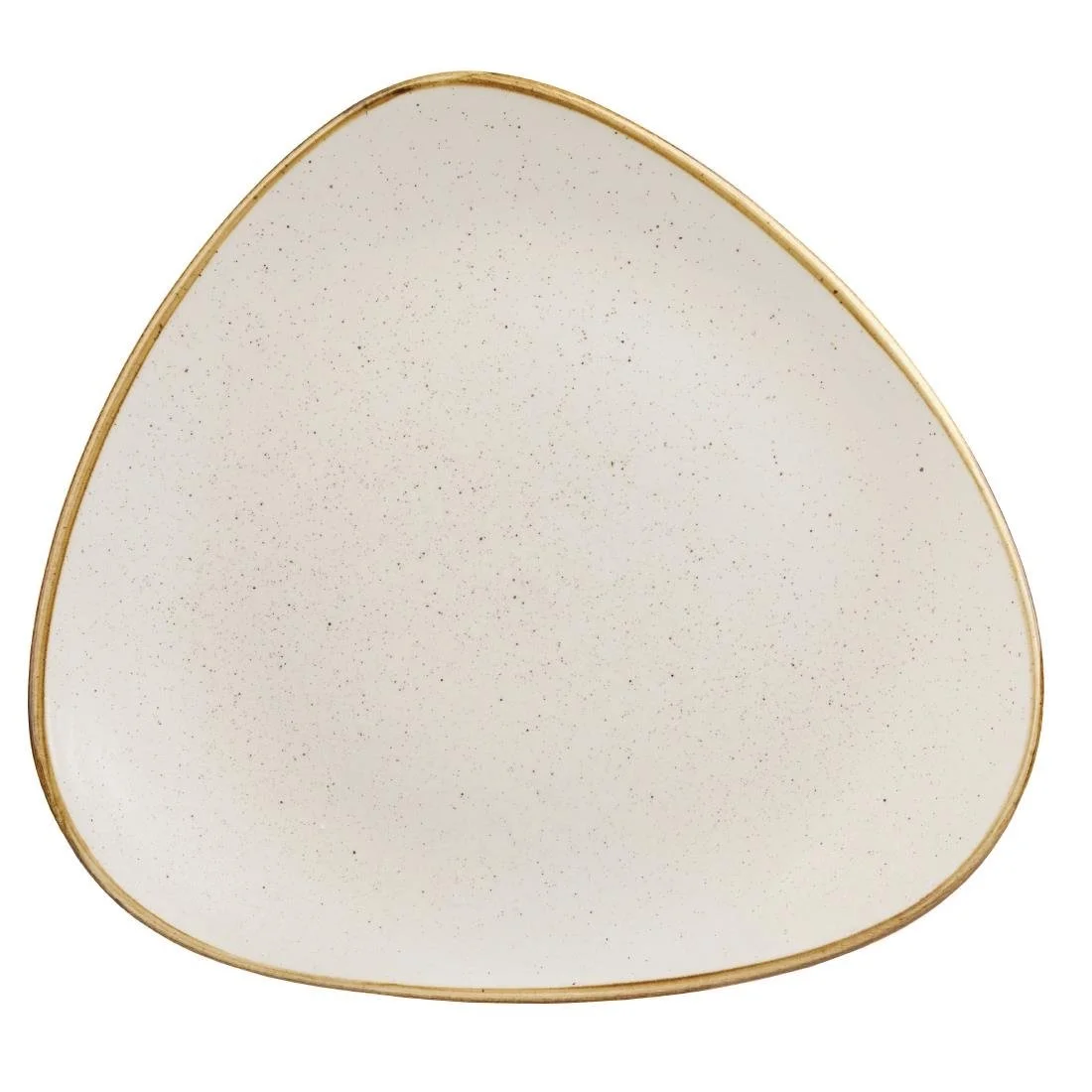 Churchill Stonecast Triangle Plates Barley White 305mm (6 Pack) - Image 1