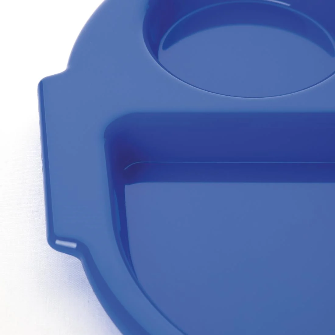 Kristallon Plastic Food Compartment Tray Large Blue