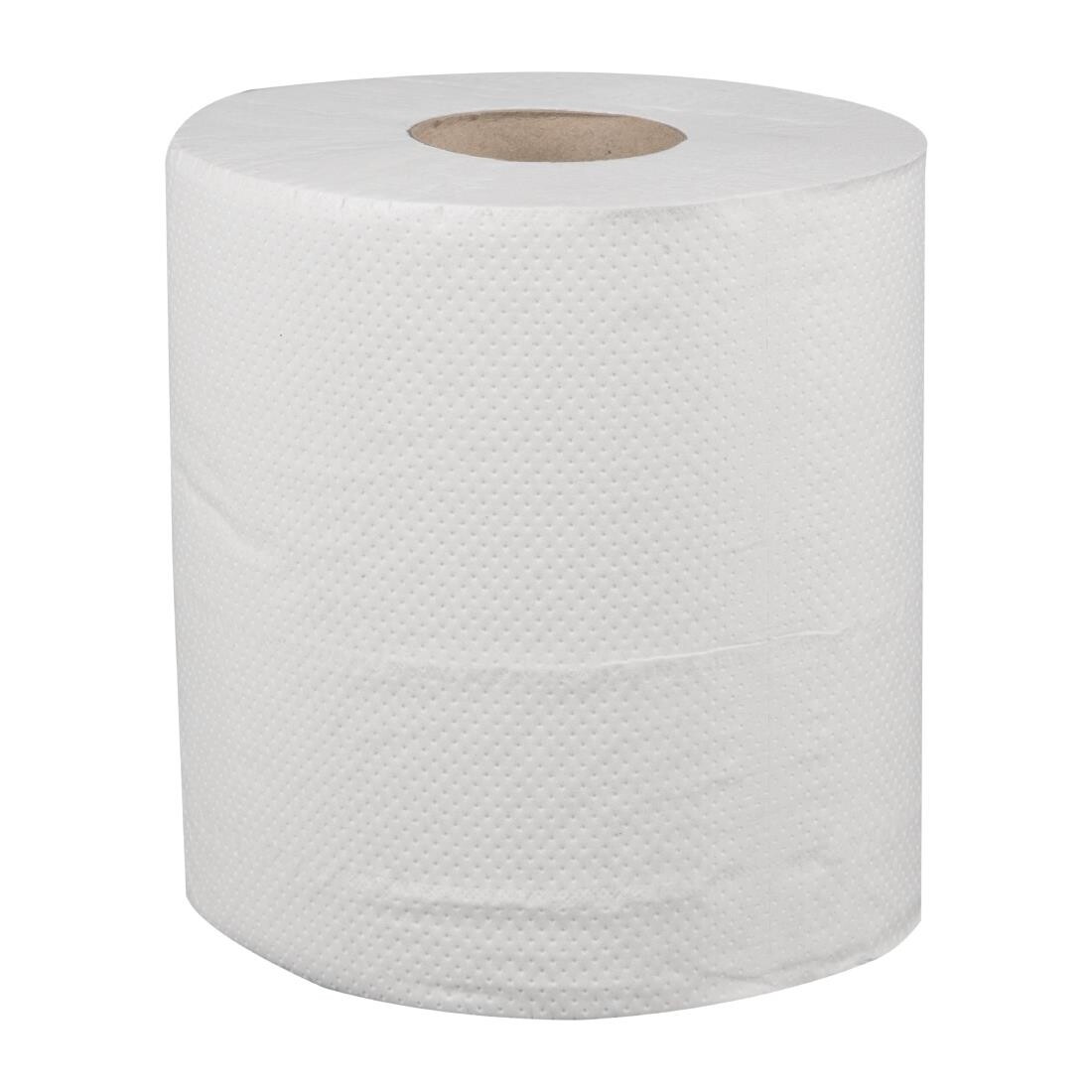 Jantex Centrefeed White Roll 2ply 6 Pack