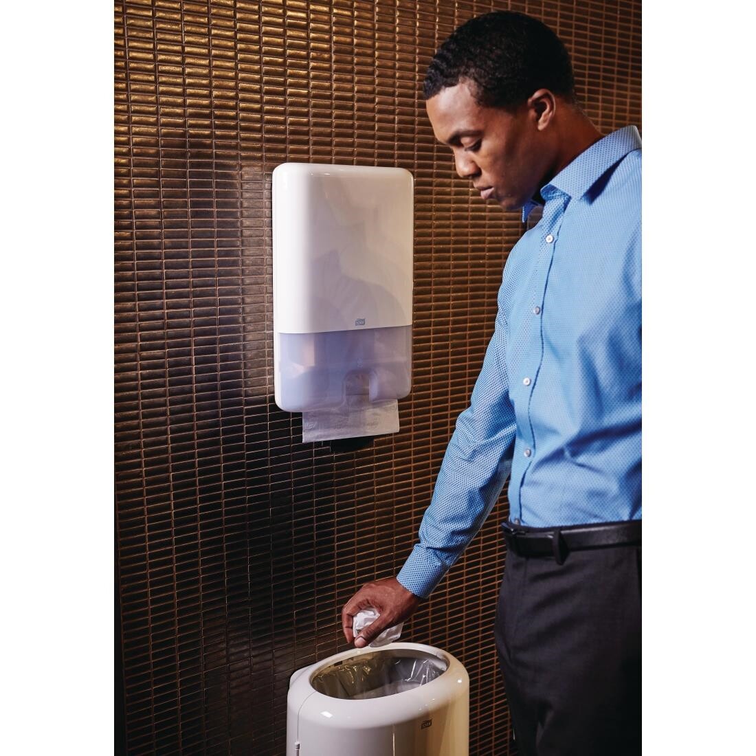 Tork Z Fold White Hand Towels 1Ply 250 Sheets (Pack of 12)