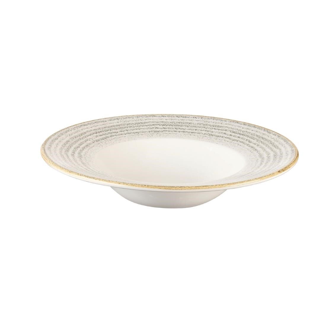 Churchill Studio Prints Homespun Stone Grey Wide Rim Bowl 280mm