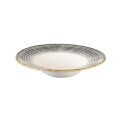 Churchill Studio Prints Homespun Charcoal Black Wide Rim Bowl 240mm