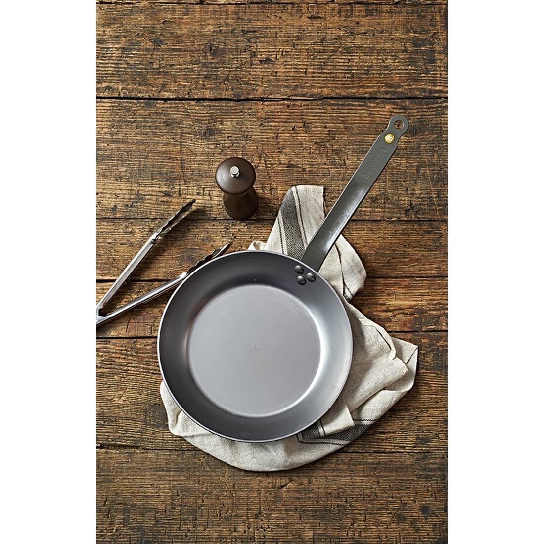 De Buyer Mineral B Black Iron Induction Frying Pan 200mm