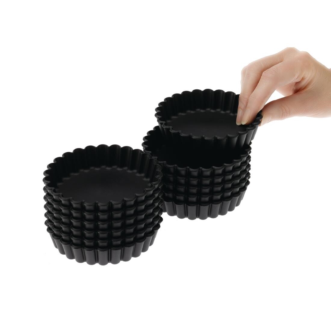 Matfer Exoglass Round Fluted Tartlet Mould 10cm