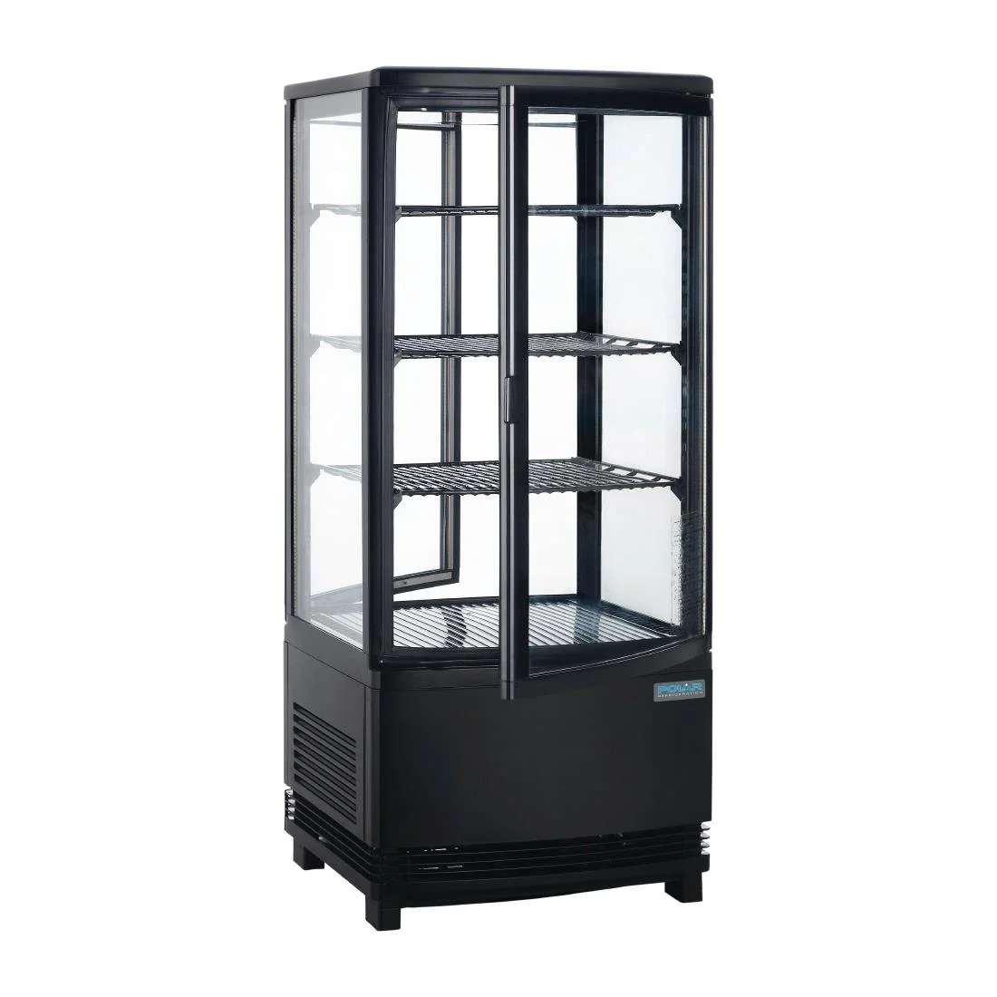 Polar C-Series Energy Efficient Curved Door Display Fridge Black 86Ltr - Image 1