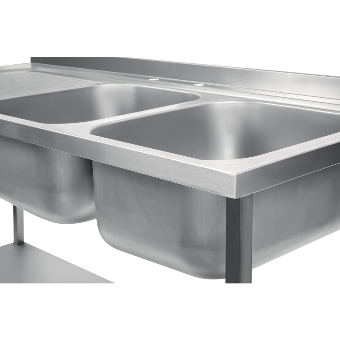 Holmes Fully Assembled Stainless Steel Sink Left Hand Drainer 1500mm