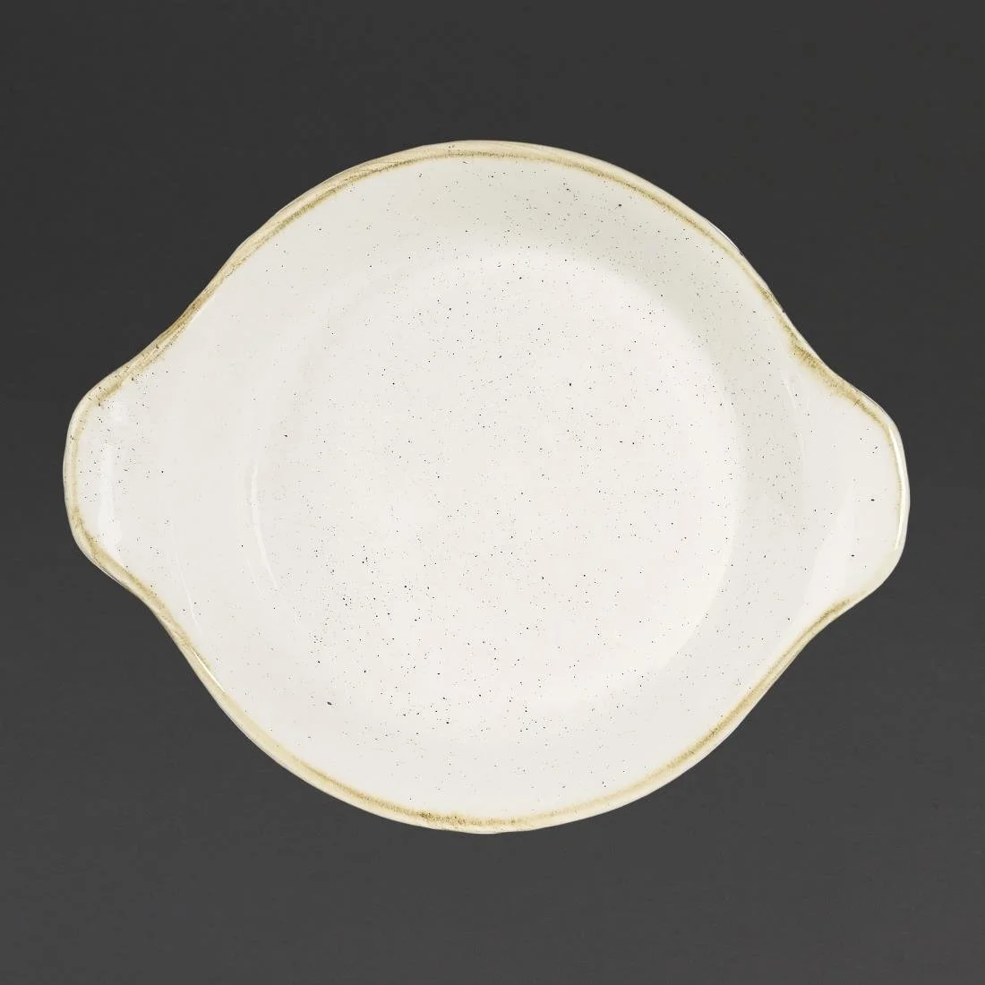 Churchill Stonecast Round Eared Dishes Barley White 215mm (6 Pack) - Image 1