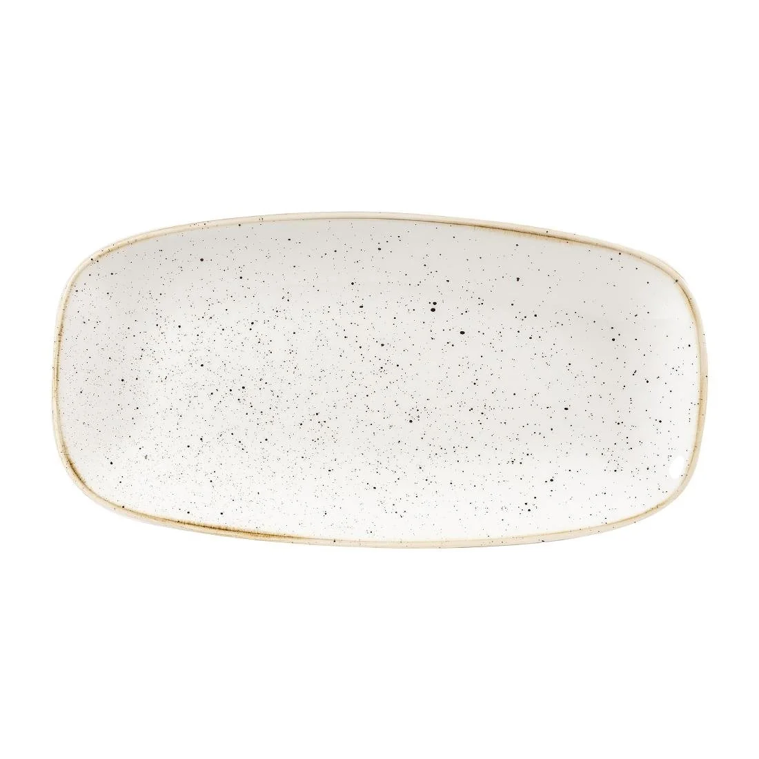 Churchill Stonecast Rectangular Plates Barley White 153 x 298mm (12 Pack)