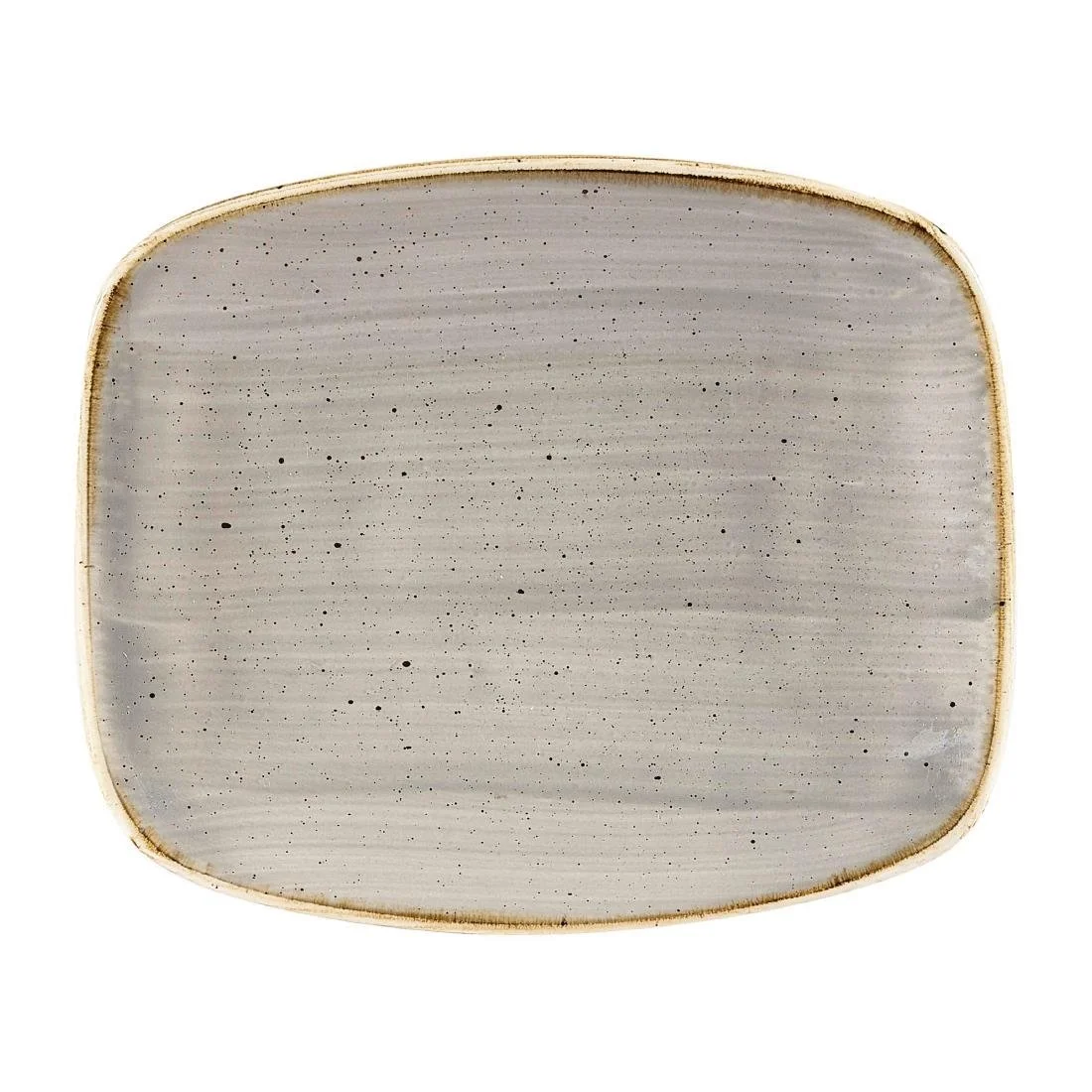 Churchill Stonecast Rectangular Plates Barley White 126 x 154mm (12 Pack)