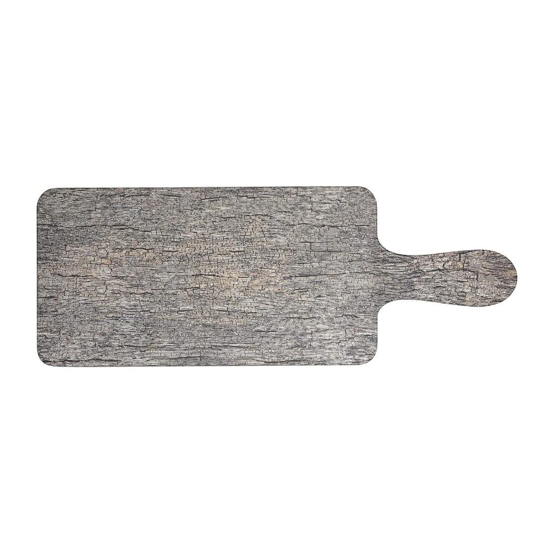 Churchill Alchemy Buffet Handled Melamine Paddle Boards Distressed Wood 266mm (4 Pack) - Image 1