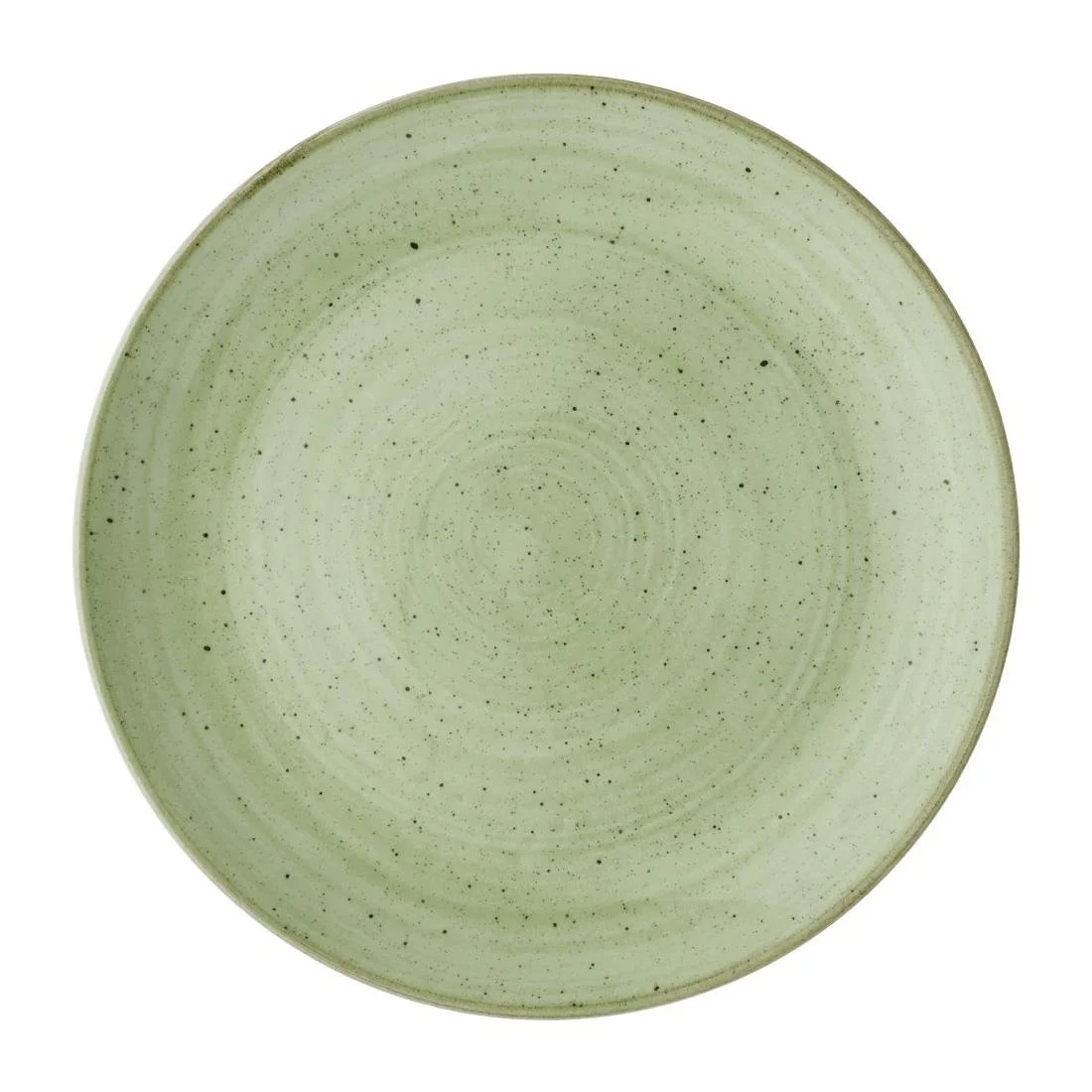 Churchill Stonecast Sage Green Coupe Plates 217mm (12 Pack) - Image 1