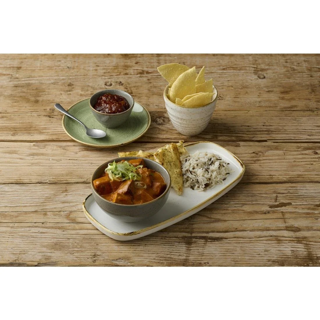 Churchill Stonecast Barley White Chefs' Walled Oblong Plates 350mm (6 Pack) - Image 3