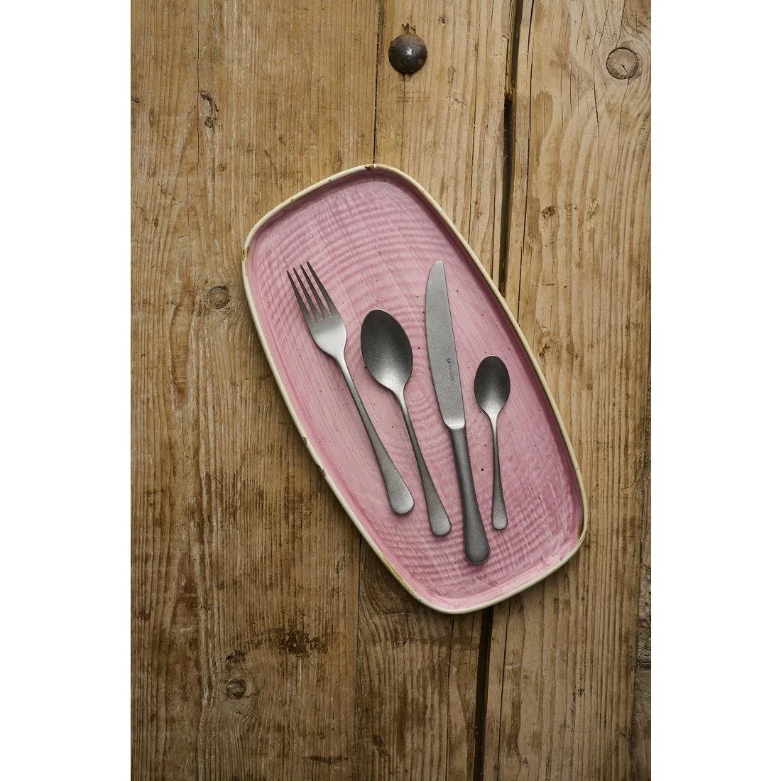 Churchill Stonecast Petal Pink Chefs' Walled Oblong Plates 300mm (6 Pack) - Image 5