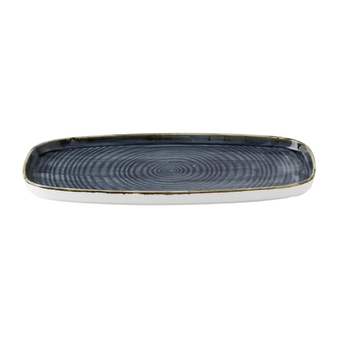 Churchill Stonecast Blueberry Chefs' Walled Oblong Plates 350mm (6 Pack) - Image 4