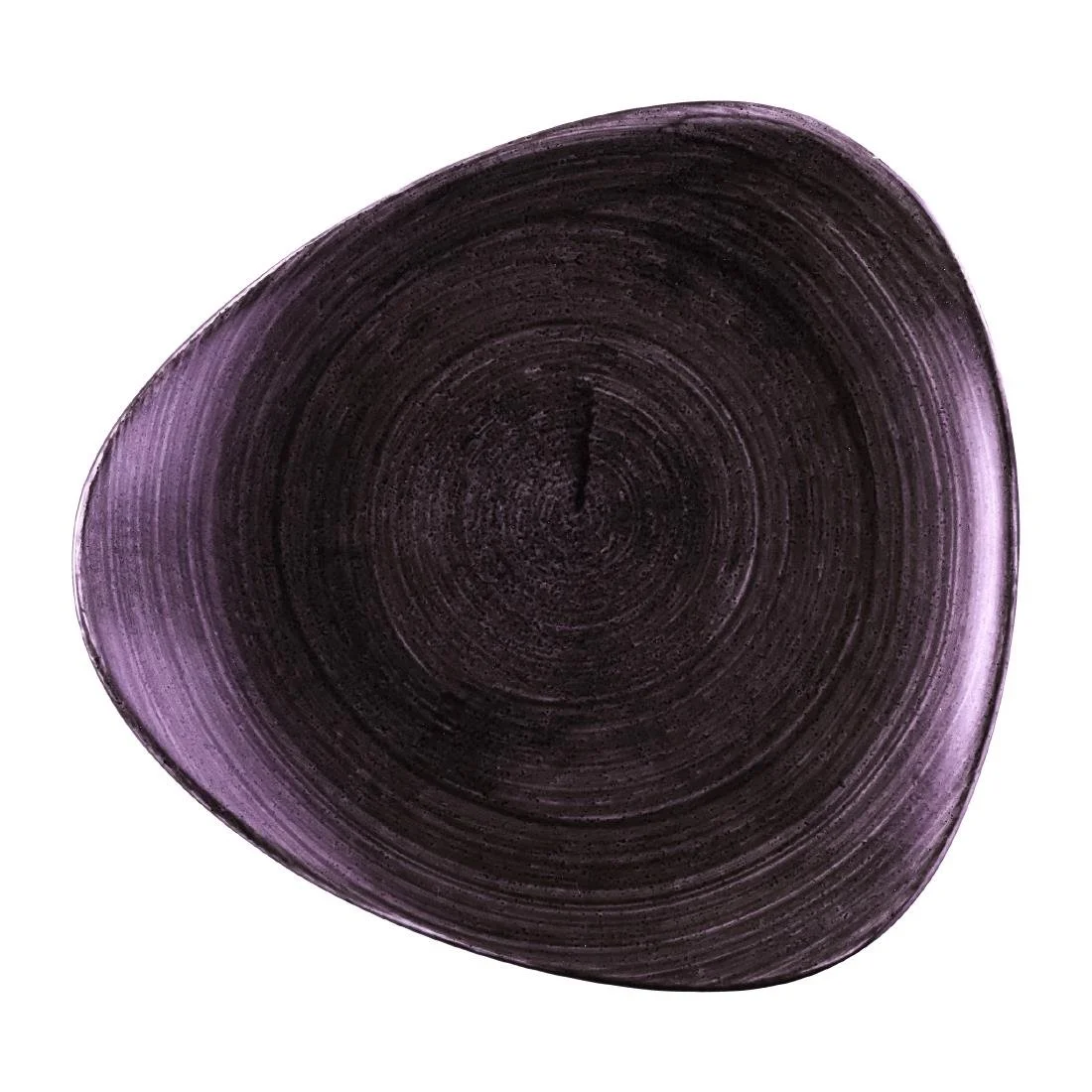 Churchill Stonecast Patina Deep Purple Triangle Plates 229mm (12 Pack) - Image 1