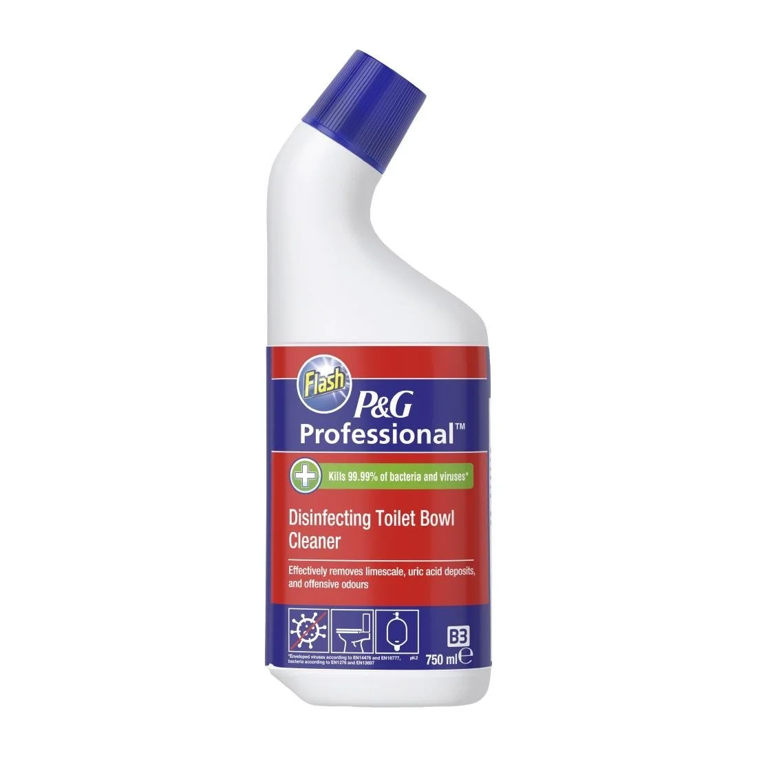 Flash Professional Heavy Duty Toilet Cleaner 750ml (12 Pack) - Image 1