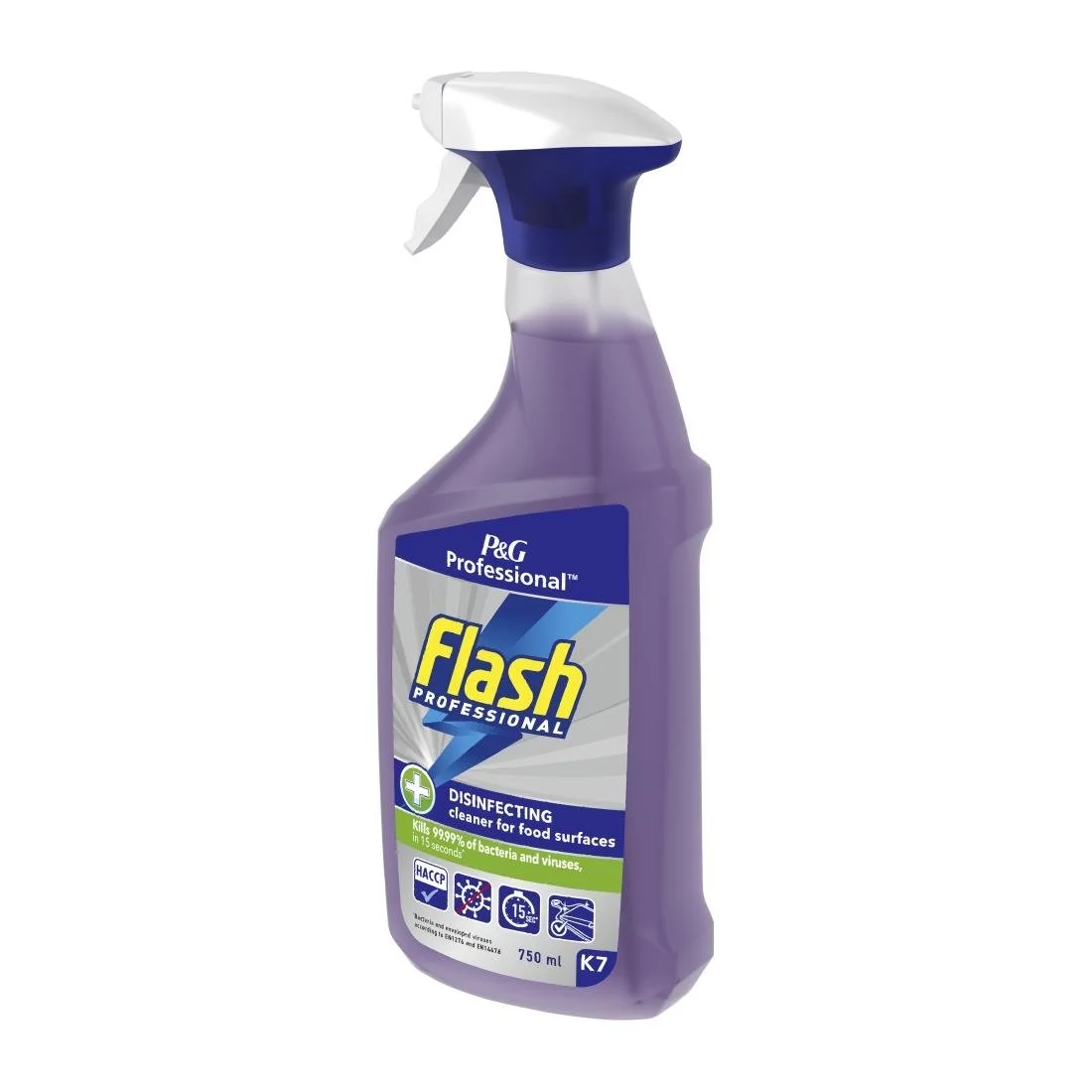 Flash Professional Disinfecting Cleaning Spray for Food Surfaces 750ml (6 Pack) - Image 2