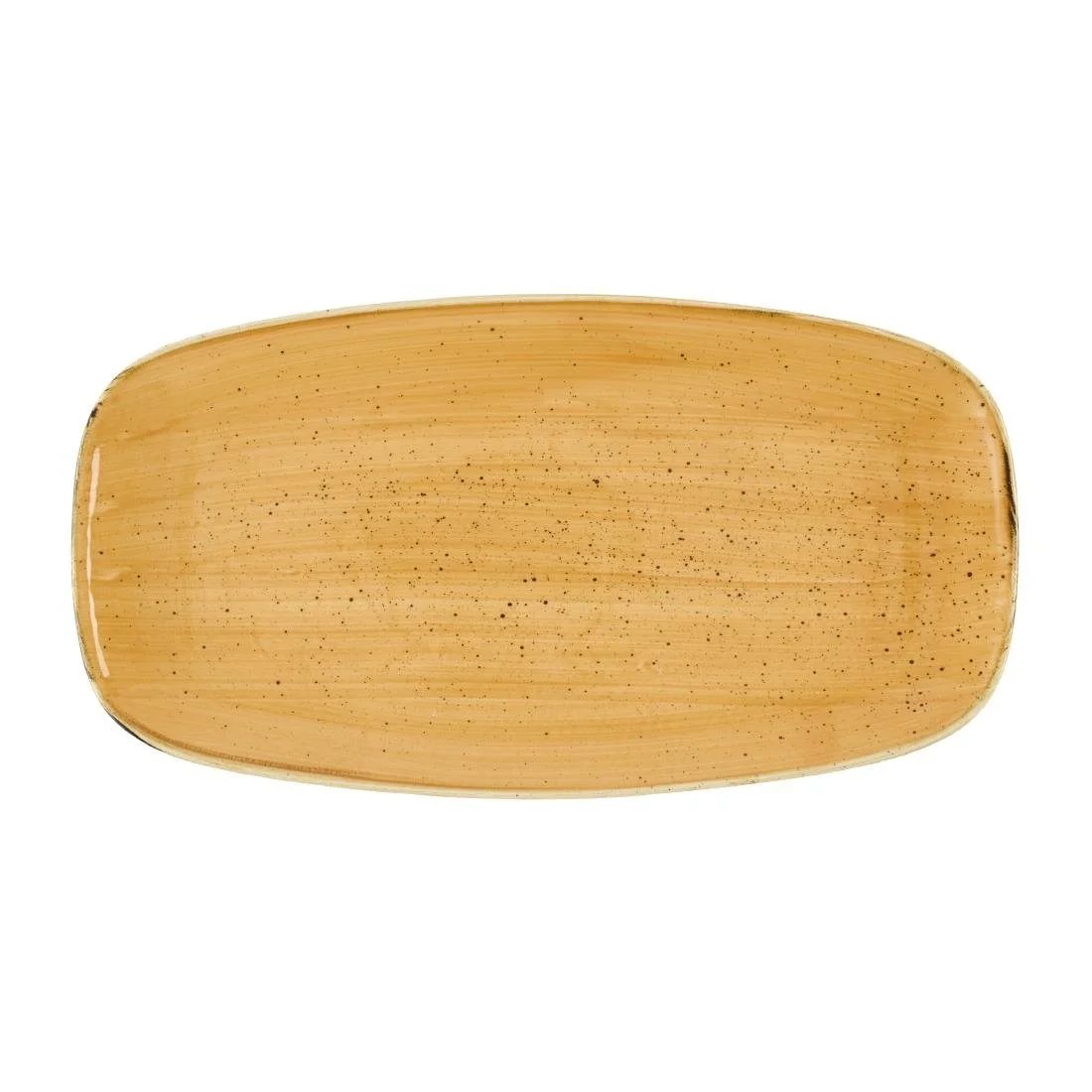 Churchill Stonecast Tangerine Chefs' Oblong Plates No. 4- 355 x 189mm (6 Pack) - Image 1