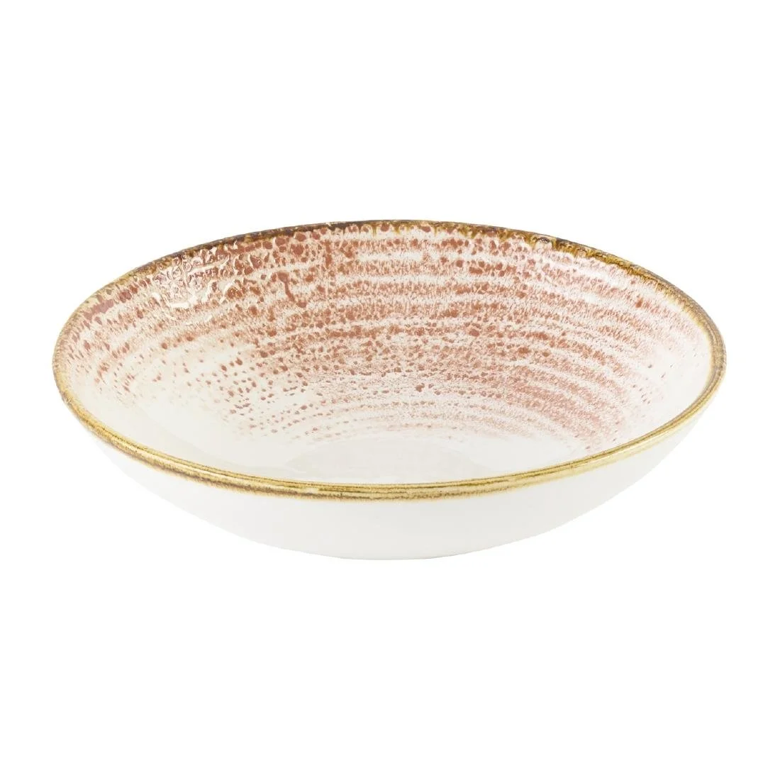 Churchill Studio Prints Homespun Accents Coral Coupe Bowls 182mm (12 Pack) - Image 1